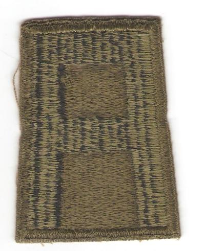WWII 1st Army Green Back Patch