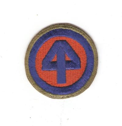 WWII 44th Division Patch OD Edge