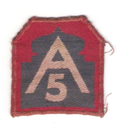WWII 5th Army Italian Theater Made Patch