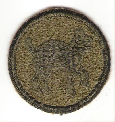 WWII 81st Infantry Division Green Back Patch