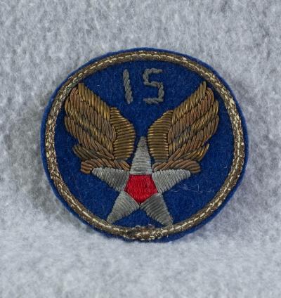 WWII 15th AAF Air Force Bullion Theater Made Patch