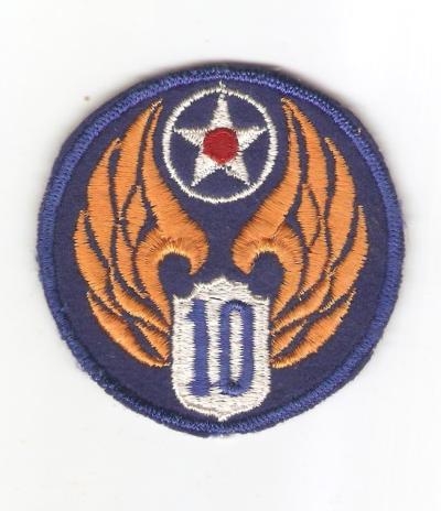 WWII 10th USAAF Army Air Force Patch Variant
