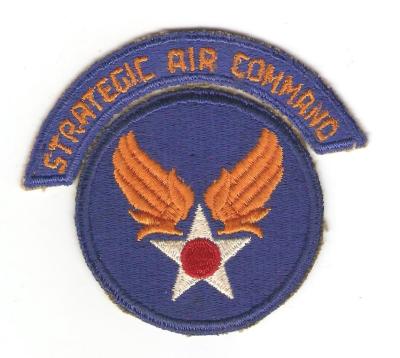 USAAF Army Air Force Tab Strategic Air Command