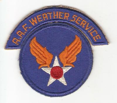 USAAF Army Air Force Tab AAF Weather Service
