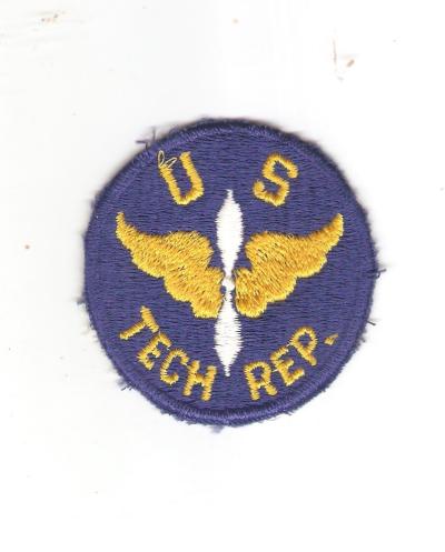WWII USAAF US Tech Rep Patch