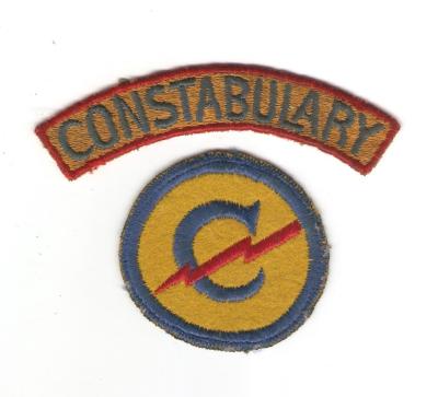 US Army Constabulary Patch & Tab Theater Made