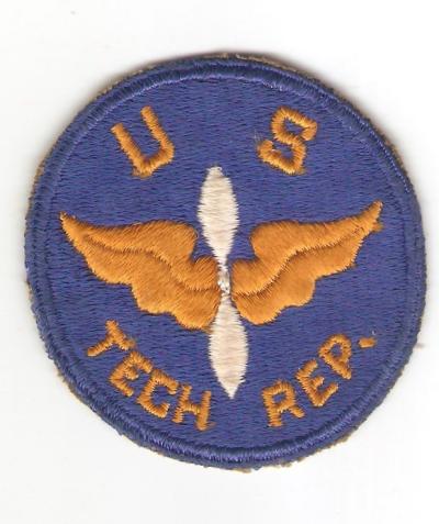 WWII USAAF US Tech Rep Patch