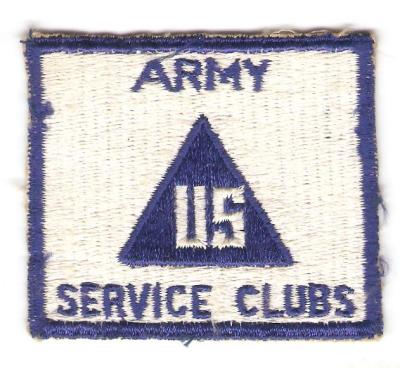 WWII era Army Service Clubs Patch