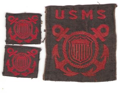 USMS Merchant Marine Maritime Service Patches