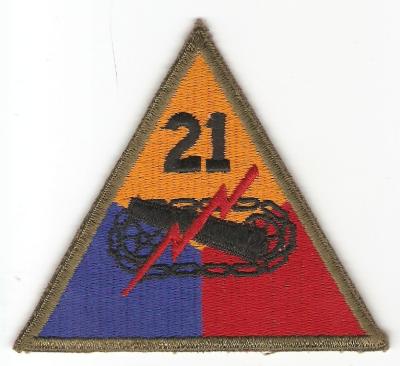 WWII Patch 21st Armored Division