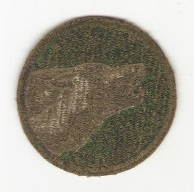 WWII 104th Infantry Division Patch Greenback