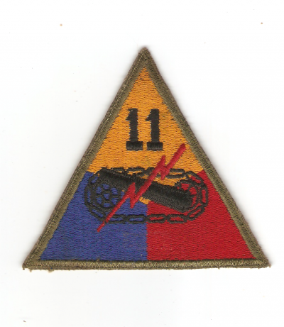 WWII 11th Armored Division Patch
