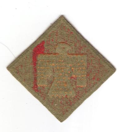 WWII 45th Division Green Back Patch