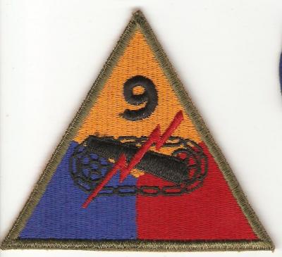 WWII 9th Armored Division Patch