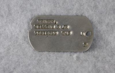 WWII Army Dog Tag William Frazer T45