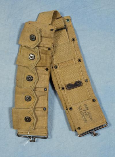 SOLD Archive Area-- WWII M1 Garand Ammo Cartridge Belt British Made