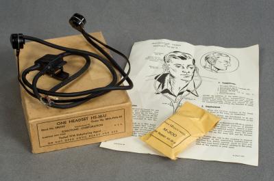 WWII US Army Signal Corps HS-30-U Headphones