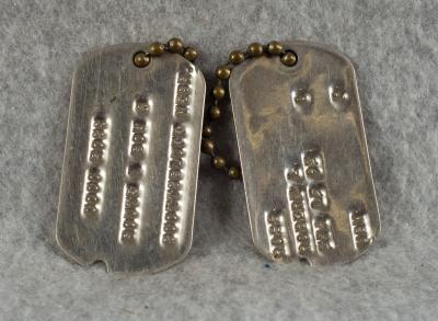 WWII era USN Navy Dog Tag Robert Ross