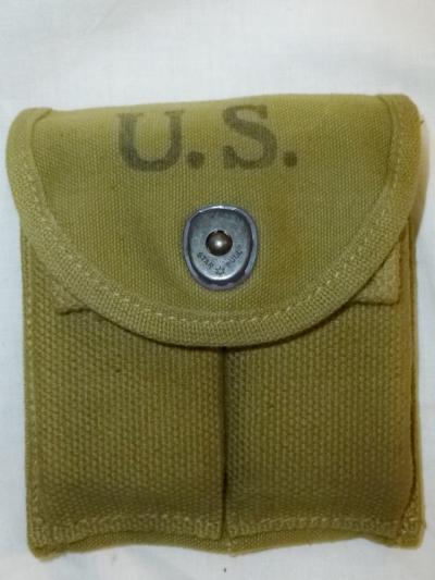 WWII M1 Carbine Magazine Pouch & Clips