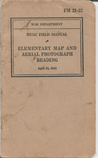 WWII FM 21-25 Elementary Map Aerial Photograph