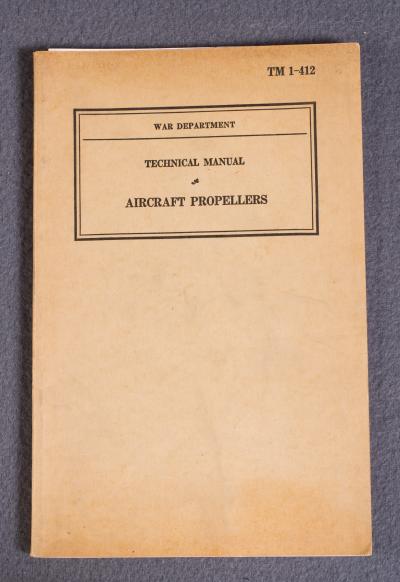 TM 1-412 Manual Aircraft Propellers 1940