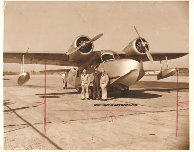 WWII Coast Guard Press Photo Seaplane