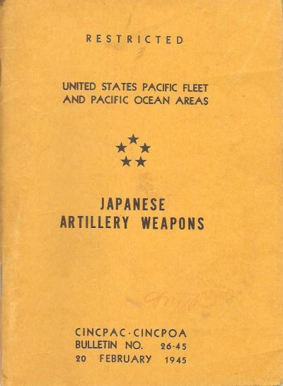 WWII Japanese Artillery Weapons 1945 Manual