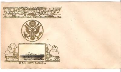 WWII USS North Carolina Envelope 