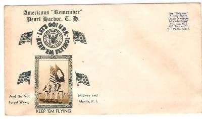 WWII Remember Pearl Harbor Envelope 