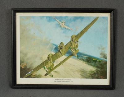 WWII P-38 Lightning Fighter Print