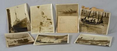 WWII Coast Guard Press Photos Lot of 7 Ships