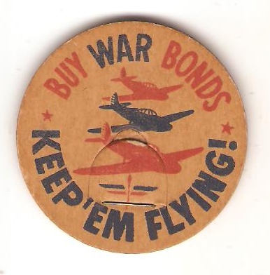 WWII Keep em Flying Milk Bottle Cap