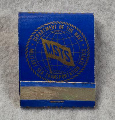 WWII Military Sea Transport Service MSTS Matchbook