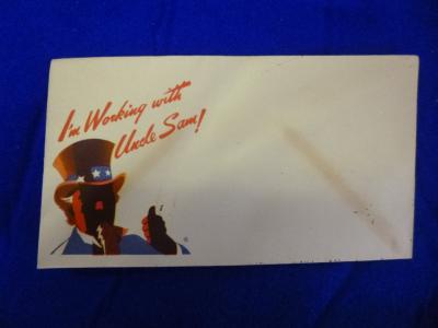 WWII Patriotic Envelope Uncle Sam