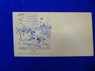 WWII Anti Mussolini Pro British Envelope