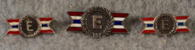 WWII E Award Sterling Pin Lot