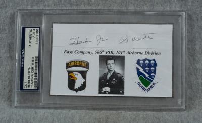 Herb Suerth 101st Airborne 506th PIR Autograph PSA