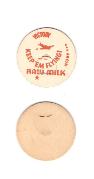 WWII Victory Milk Caps Keep 'em Flying