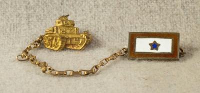 WWII Son in Service Armored Tank Pendant