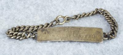 WWII era ID Bracelet Sterling 
