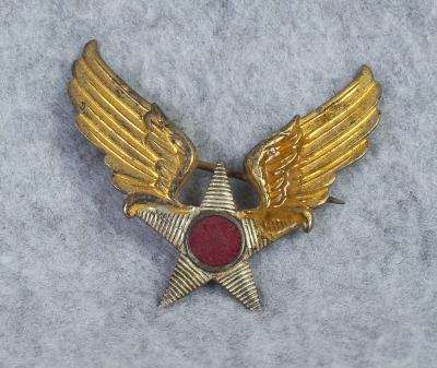 WWII AAF Winged Star Sweetheart Pin Sterling