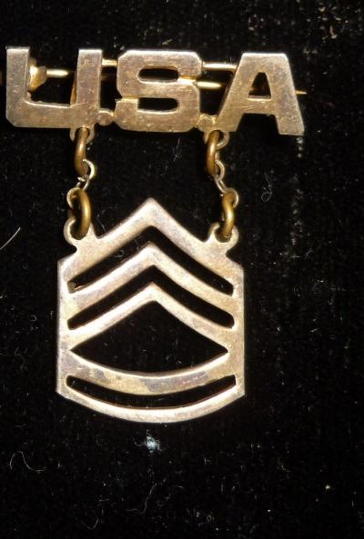 WWII Technical Sergeant Sweetheart Pin