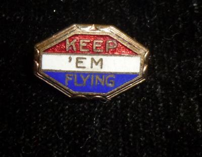 WWII AAF Sweetheart Pin Keep 'em Flying