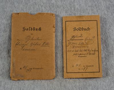 German Military Pass Soldbuch Artillery 1897