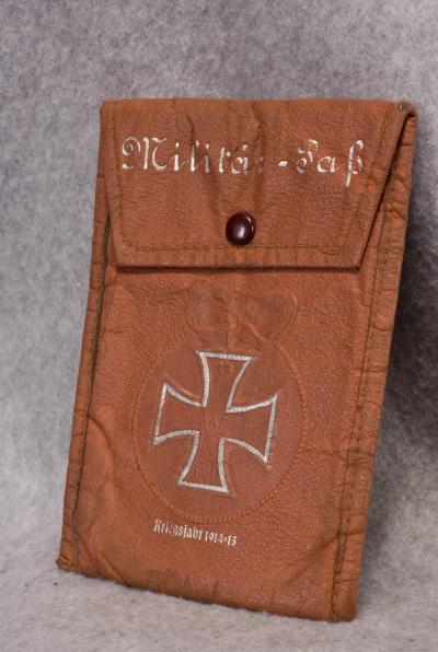 WWI Iron Cross Pass Book Holder