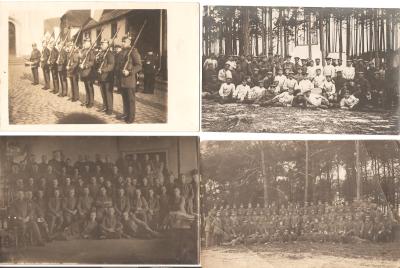 WWI German 8 Picture Postcards Group Unit Photos