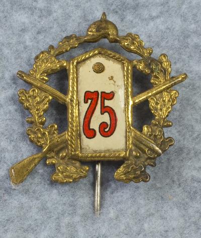 WWI German 75th Infantry Regiment Veterans Pin