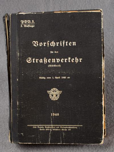 WWII Police Vorschriften den Strassenverkehr