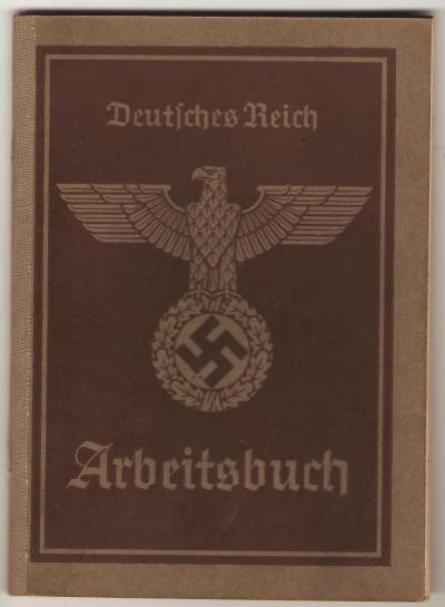 WWII German Arbeitsbuch