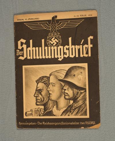 German Propaganda Magazine Der Schulungsbrief 1939